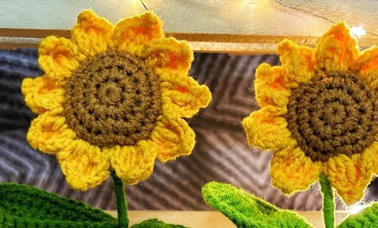 crochet a sunflower