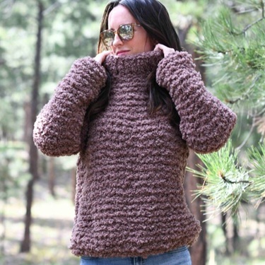 Knitting sweater 