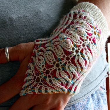 free fingerless gloves knitting patterns