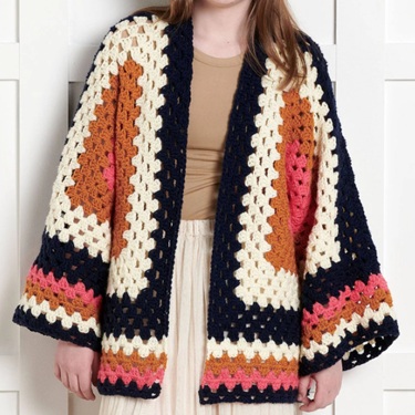 Crochet Hexagon Cardigan