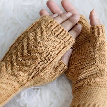 free fingerless gloves knitting patterns