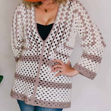 Crochet Hexagon Cardigan