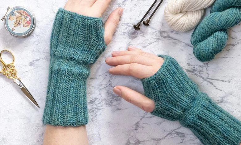 free fingerless gloves knitting patterns