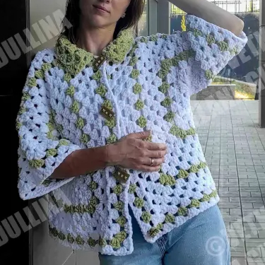 Crochet Hexagon Cardigan