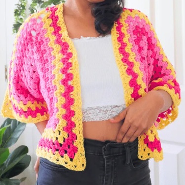 Crochet Hexagon Cardigan