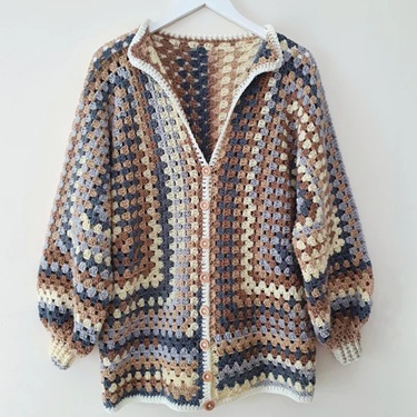 Crochet Hexagon Cardigan
