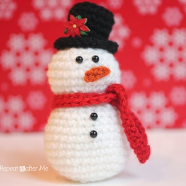 free crochet snowman patterns