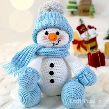 free crochet snowman patterns