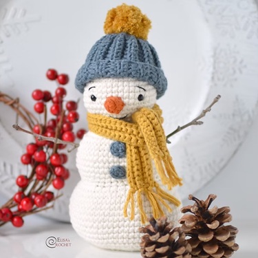 free crochet snowman patterns