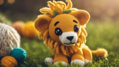 crochet lion