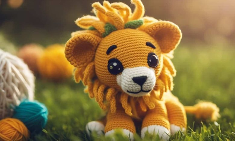 crochet lion