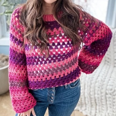 Crochet Granny Stitch Sweater