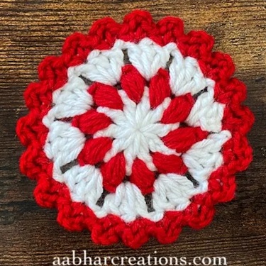 crochet flower coaster patterns