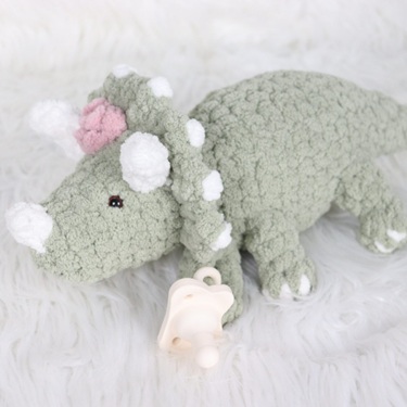 crochet triceratops