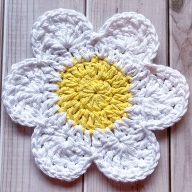 crochet flower coaster patterns