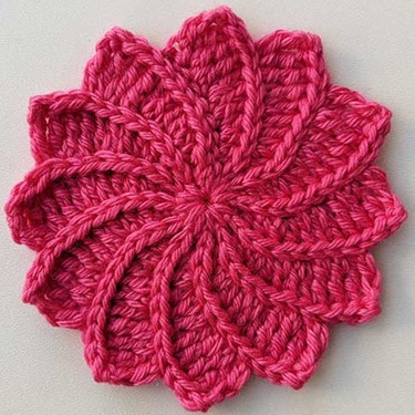crochet flower coaster patterns