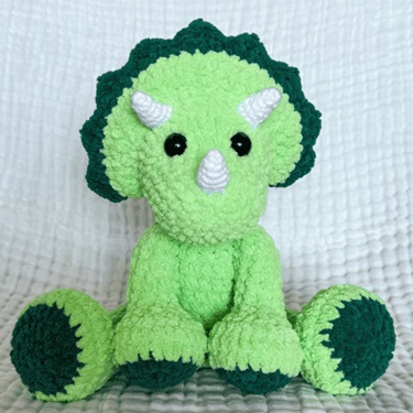 crochet triceratops