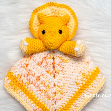 crochet triceratops