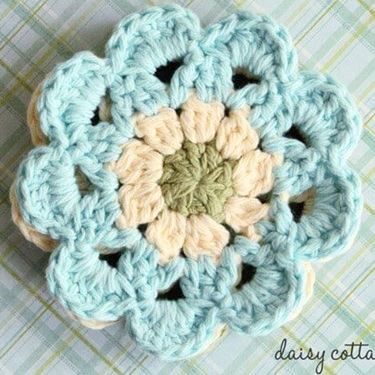 crochet flower coaster patterns