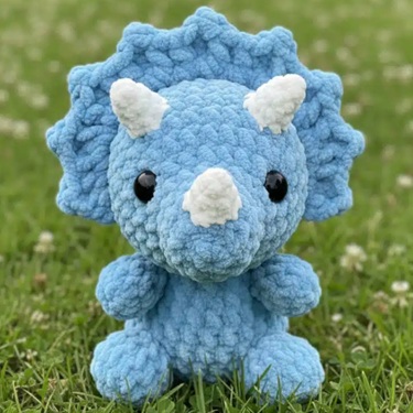 crochet triceratops