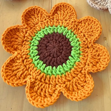 crochet flower coaster patterns