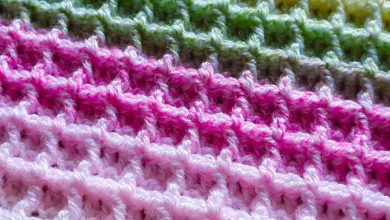 crochet stitches waffle