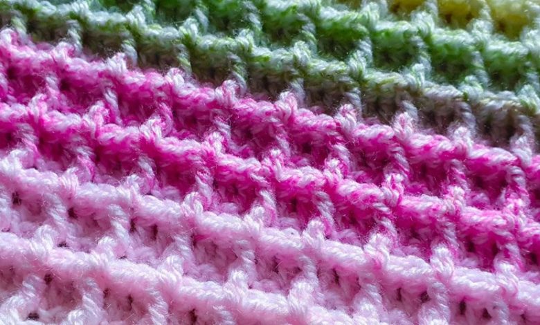 crochet stitches waffle